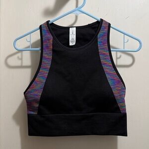 lululemon athletica Black and Multicolor Tank Top
